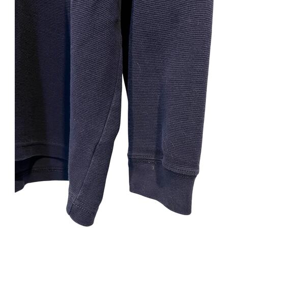 Junction West Thermal Shirt Cotton Navy Blue Solid Long Sleeve Men's XXLarge - Picture 9 of 12